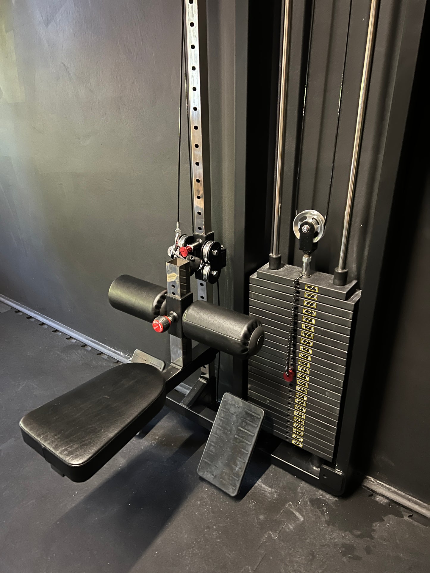 Kabelzug Krypton XC-205, 120 kg Gewichtsblöcke, 250 kg, mattschwarz