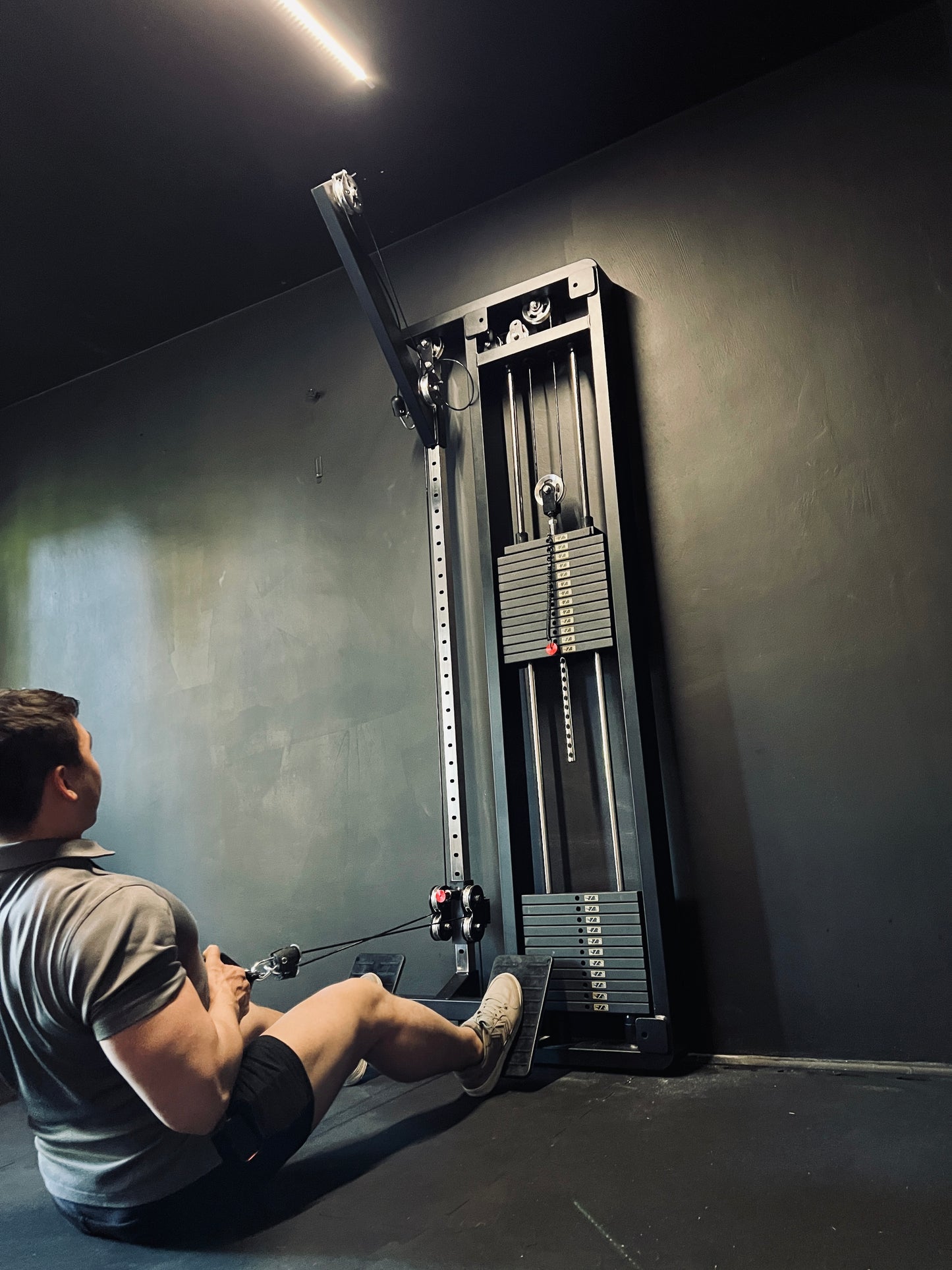 Cavo di trazione Krypton XC-205 LAT PULL, blocchi di peso da 120 kg, 250 kg, nero opaco